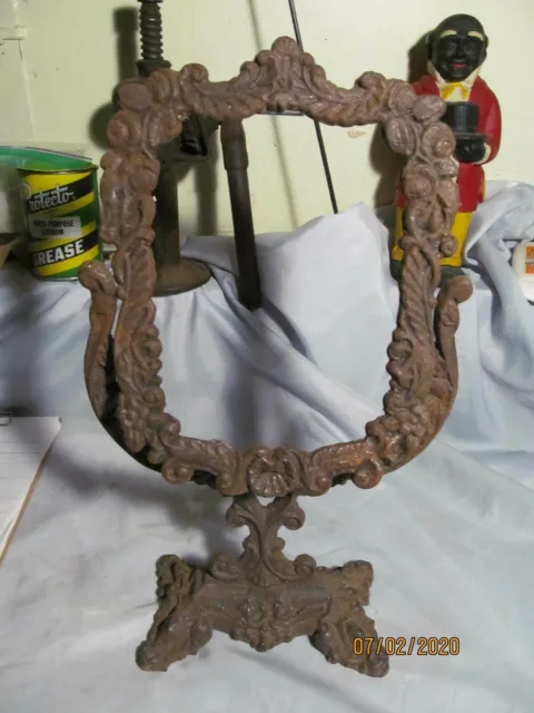 Antique Cast Iron  Framed ~Victorian Era... 1870-Ornate cast iron adjustable