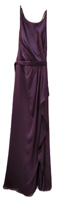 White by Vera Wang, Amethyst, Bridesmaid Collection Gown, Chiffon, Size 4