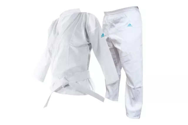 Adidas AdiSTART Karate Gi Suit White Uniform Student Kids Adults Unisex