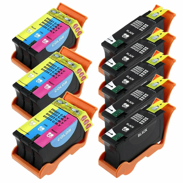 8pk Ink For Dell 21/22/23/24 Series V313 V313w V515 V515w V715 715w P513 713 715
