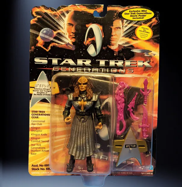 Star Trek Generations Action Figure - B'etor Klingon
