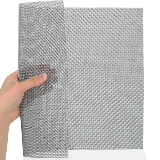 20 Mesh Stainless Steel Mesh Screen 1Pack Woven Wire Mesh 11.3×14.3 Inches (283×