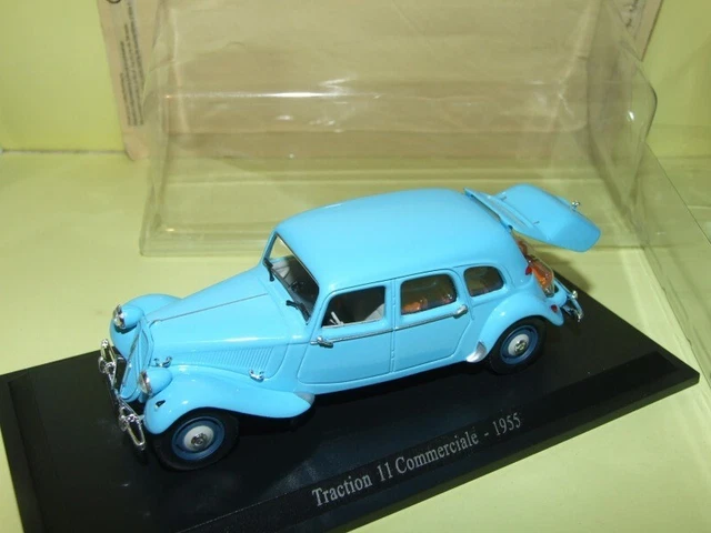 CITROEN TRACTION 11 COMMERCIALE Bleu avec pain 1955 UNIVERSAL HOBBIES 1:43 blist