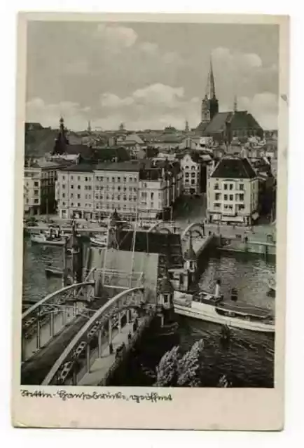 Ansichtskarte - Stettin - Szczecin - Hansabrücke
