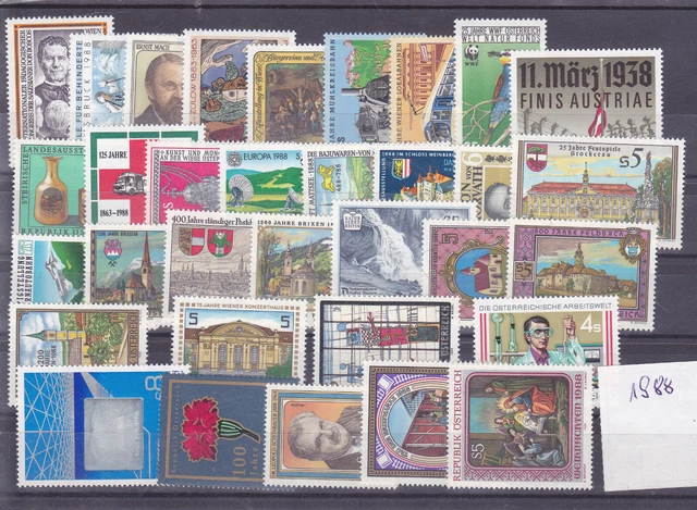 Österreich  Lot aus dem Jahr 1988 postfrisch siehe  Scan