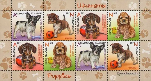 2017 Belarus Fauna Puppies Dachshund MNH