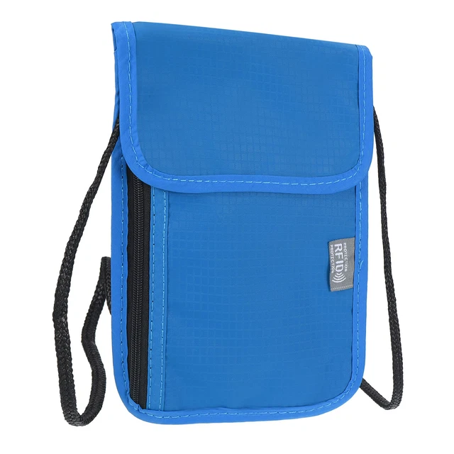 Sac de passeport RFID bloquant la RFID, portefeuille de cou