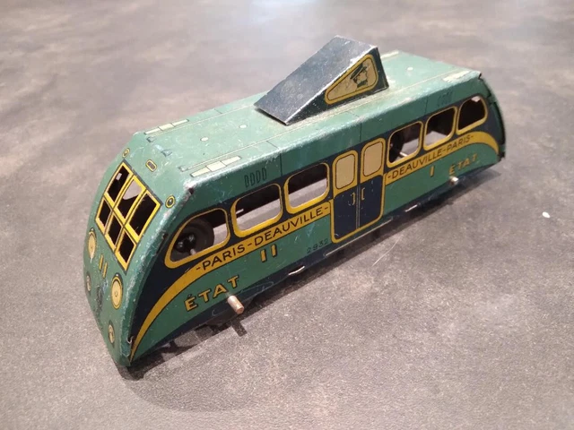 Auto-rail Bugatti Charles Rossignol CR - Jouet Mécanique En Tôle France