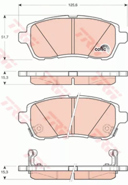 Trw Bremsscheiben + Beläge Vorne Ø258 Mazda 2 3884377 3