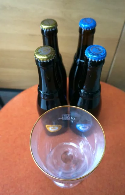 Bières trappistes Westvleteren n 8 et n 12  + 1 verre de 33cl neuf.