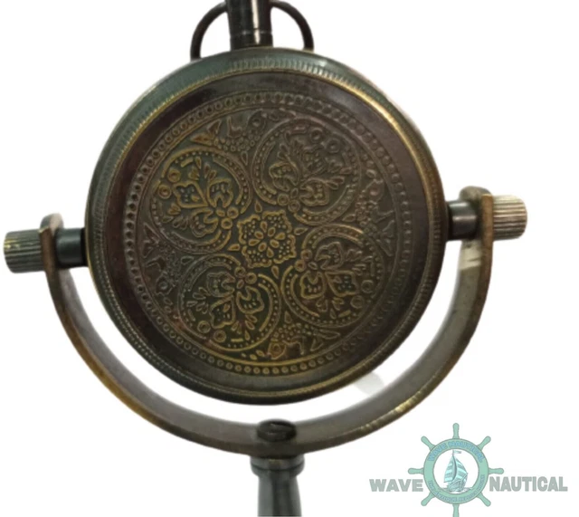 Antike Tischuhr Dekor Messing Uhr nautischen antiken Tisch Maritime Marine... 5