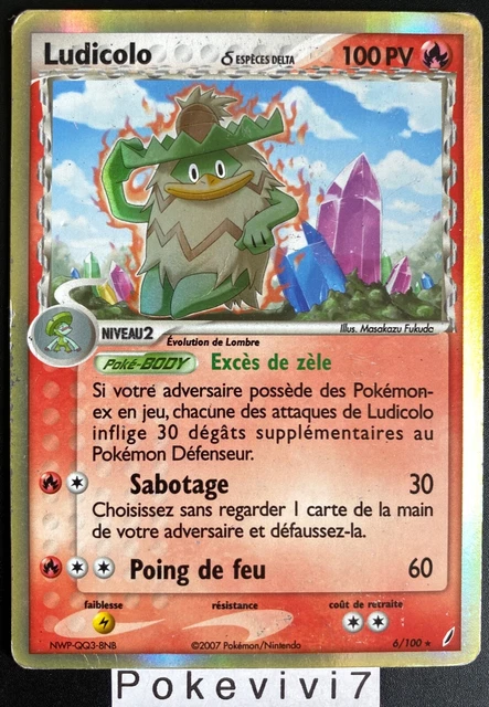 Pokemon Cards GAME 6/100 HOLO Block EX Gardiens de Cristal FR