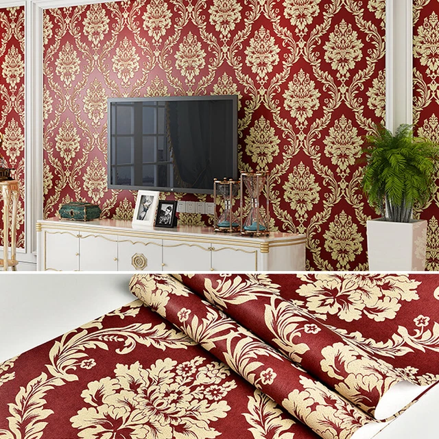 thumbnail image 2 of Debona Perla Damask Gold Wallpaper – Textured Vinyl Glitter Wallpaper, Washable & Stylish 2 of 4