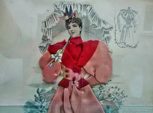 Gravure sur panneau ancienne Dame 1893 Old Lady 1893 panel engraving
