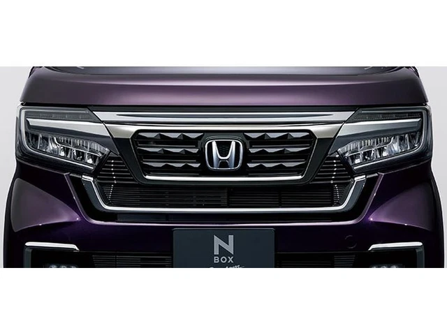 [NEW] JDM HONDA N-BOX Custom JF3/4 Front Grille Black Chrome Genuine ...