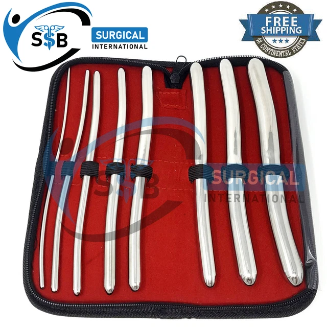 Hegar Dilator Set Uterine Urethral Diagnostic Surgical Sounds 8 Pieces