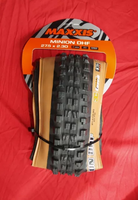 Maxxis Minion DHF Tan Skin Wall 27.5 2.3" 650b 3C EXO Tubeless Maxx Terra NEW