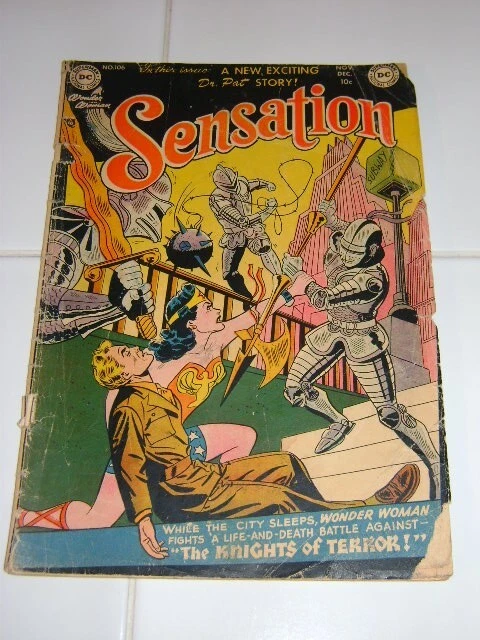 Dc 1951 Sensation Comics 106 Last Wonder Woman Story Golden Age