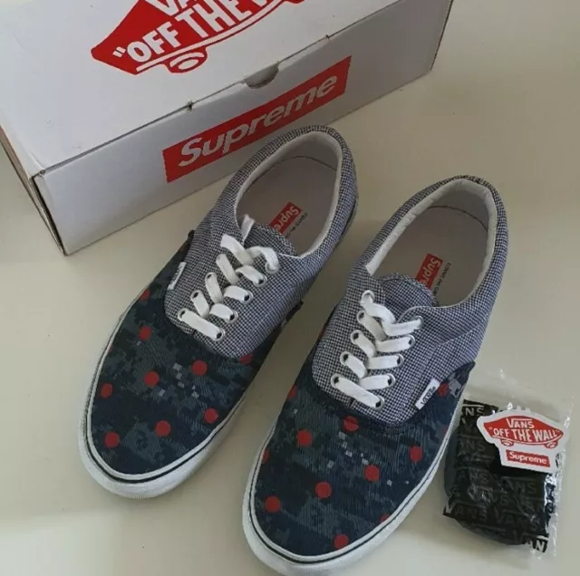 Seltene SS13 Supreme x Vans x Comme Des Garcons CDG Era Pro US 9,5 UK 8,5 EU 42,5