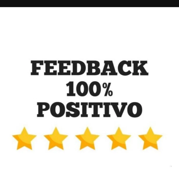 FEEDBACK POSITIVO CON 5 STELLE ⭐⭐⭐⭐⭐ ( aumenta la visibilità e affidabilità ) 
