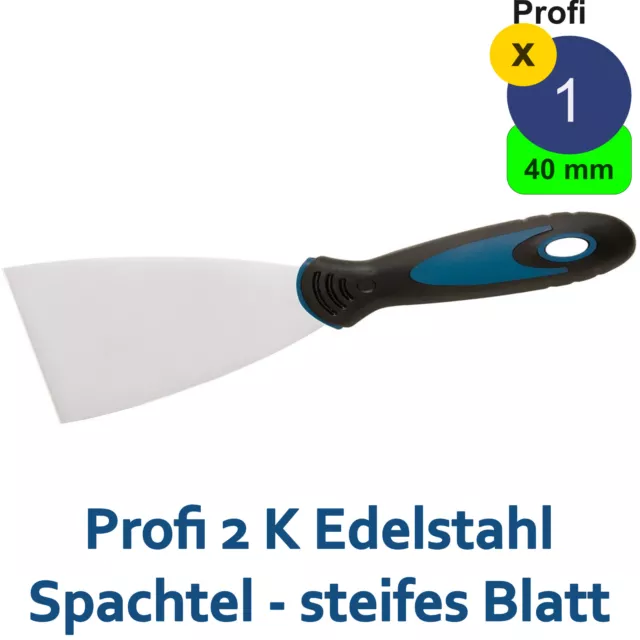 40 mm Spachtel Edelstahl Malerspachtel Flächenspachtel Stoßspachtel Malspachtel