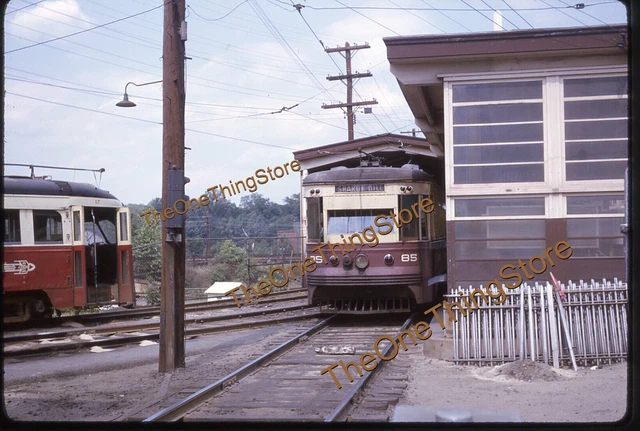 Philadelphia Trolley PST 1960s 35mm Slide Kodachrome Original Station