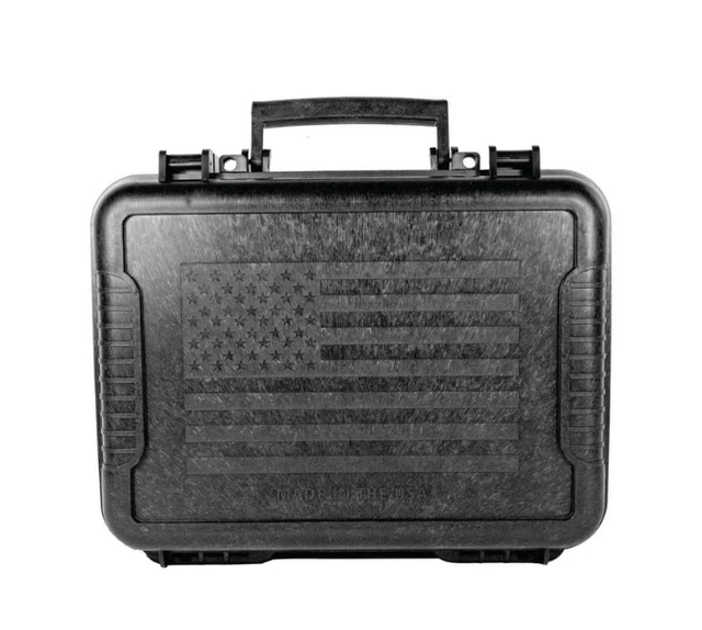 GUN STORAGE HANDGUN Revolver Hard Case Pistol Lockable Box Carrier TSA