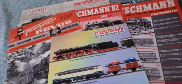 Ho Lot De Catalogues Fleischmann Locomotive Wagon Livre