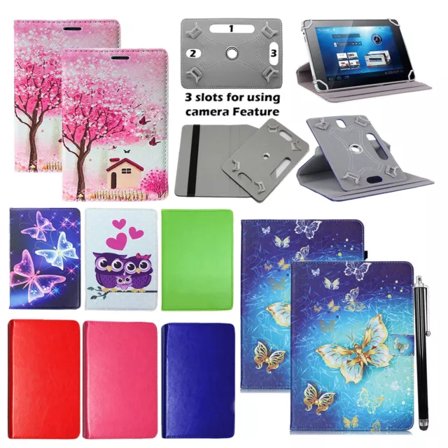 For Huawei MediaPad T5 10.1" Tablet 360° Universal PU Leather Flip Case Cover