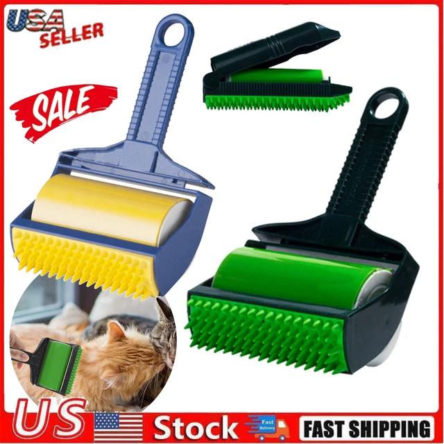 Stick It Roller, Stick It Roller Pet Hair Remover, Reusable Washable Stick GREEN