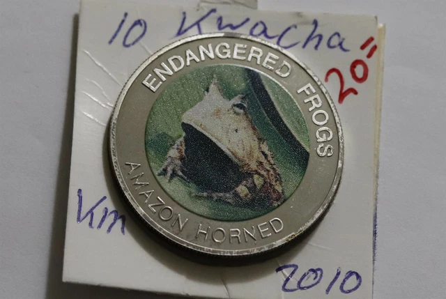 Malawi 10 Kwacha 2010 Proof Endangered Frogs B38 Xu36