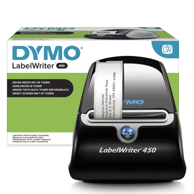 DYMO LabelWriter 450 Thermal Shipping Address Barcode Label Printer (SD0840360) 2