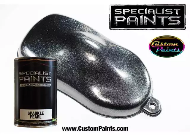 1 Litre of Sparkle Pearl Silver, Automotive Grade Paint, Urethane Based, Custom