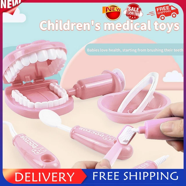 Tikhell 9-teiliges Zahnputzspiel f? Kinder, p?agogisches Dental-Szenenspielzeug,