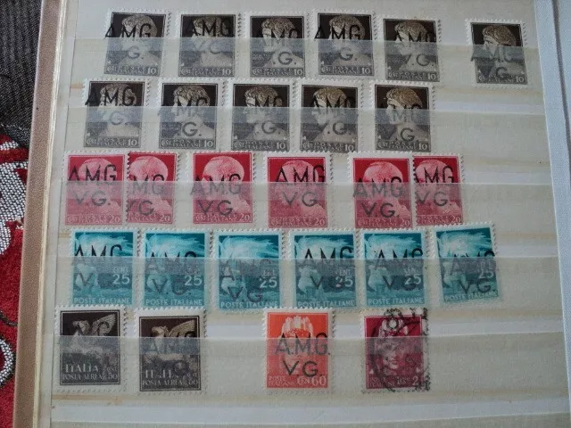 1940's??   27 Italy Trieste AMG VG Postage Stamps Nice Group Fine used.