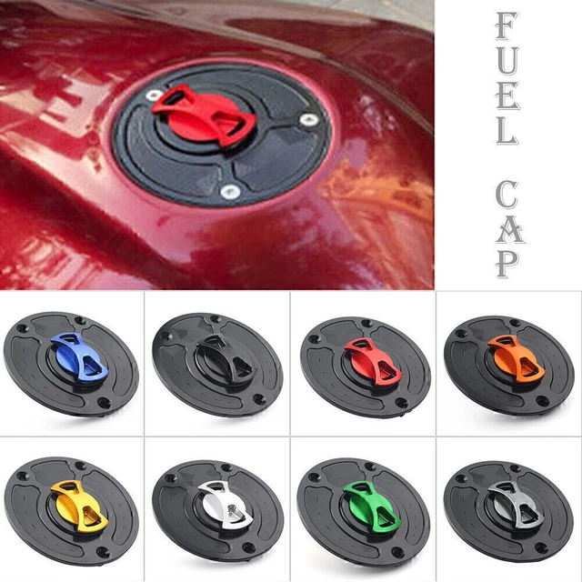 MOTORBIKE FUEL GAS Tank Cap Cover Alu Keyless For Kawasaki ZX10R ZX9R