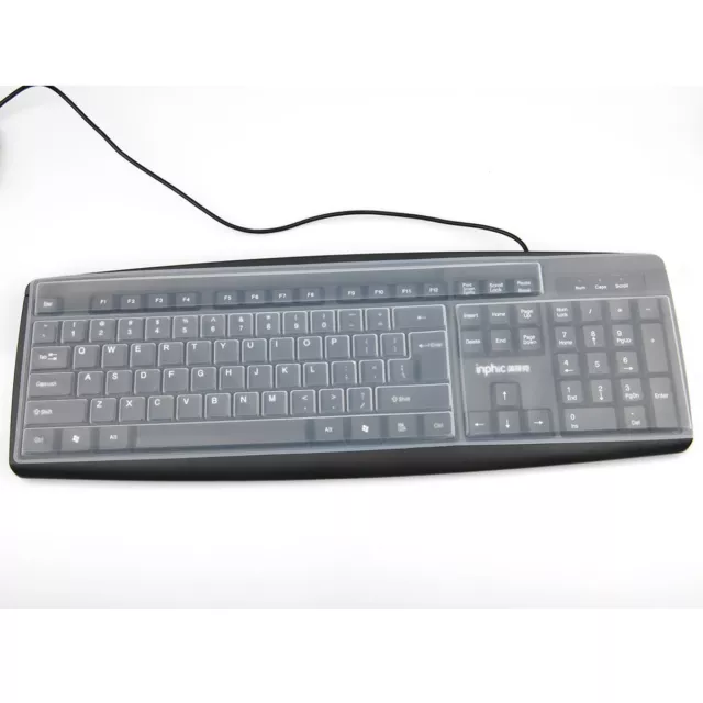 Universal Desktop Tastatur Von Schutz Hülle IN Silikon Schutz Skin Clear 3