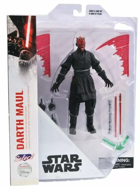 STAR WARS Darth Maul Action Figure Diamond Select Toys Disney Store Exclusive