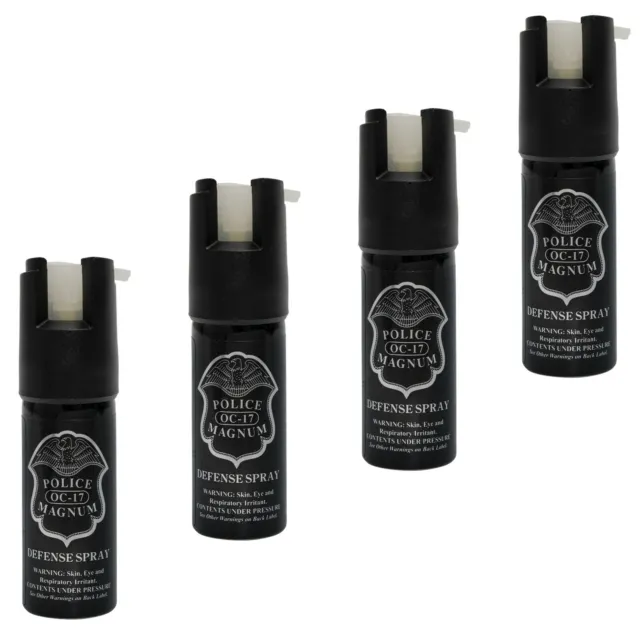 4 Police Magnum pepper spray .50oz GID actuator self defense security protection