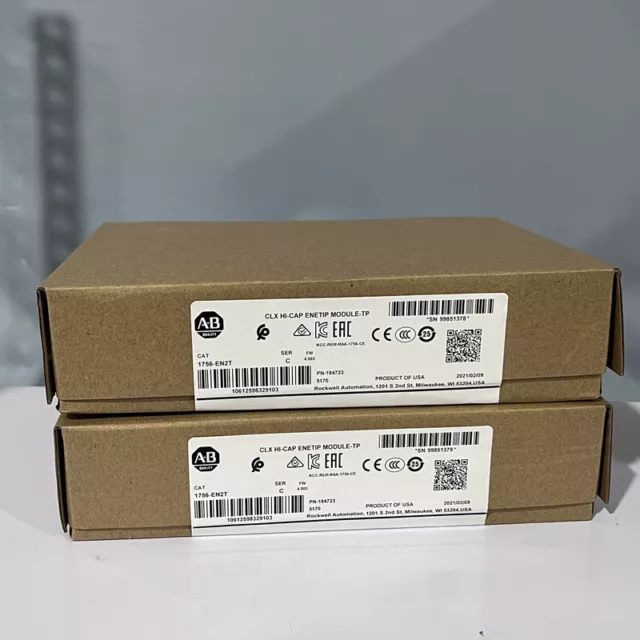 New AB 1756-EN2T Ser C ControlLogix EtherNet/IP Module 1756EN2T Factory Sealed