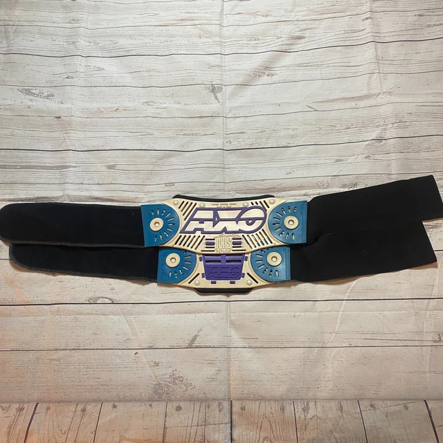Vintage AXO Axis Series Lower Back Brace Kidney Support Belt Motocross Blue