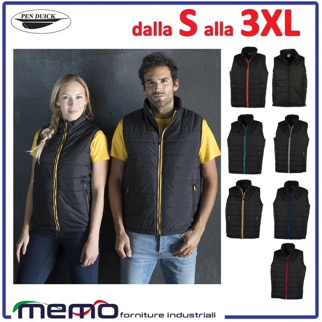 GILET uomo donna smanicato casual nero per moto sportivo estivo piumino leggero