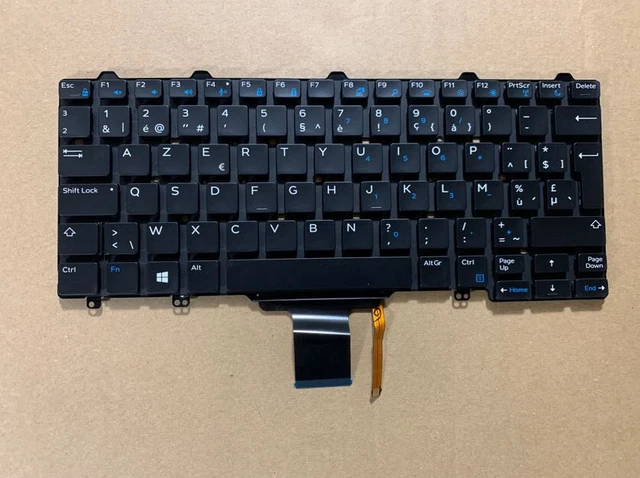 Clavier AZERTY Rétroéclairé Pour Dell Inspiron/Latitude/Vostro - Référence 0P7F2D - Neuf