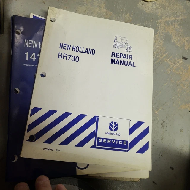 Genuine New Holland  BR730 Round Hay Baler Repair Shop Service Manual