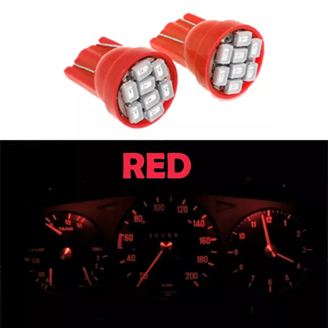 Gauge Cluster LED Dashboard Bulbs Kit Red For Mercedes Benz 77-85 W123 Chassis