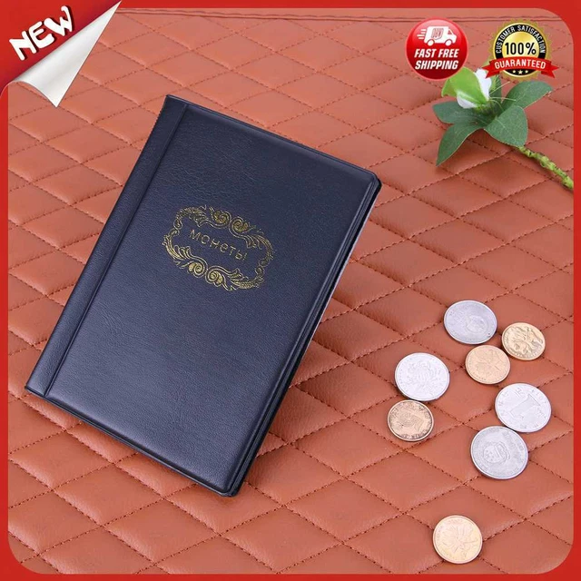 es 120 Pockets Coins Collection Book Durable Money Album Book Household Accessor