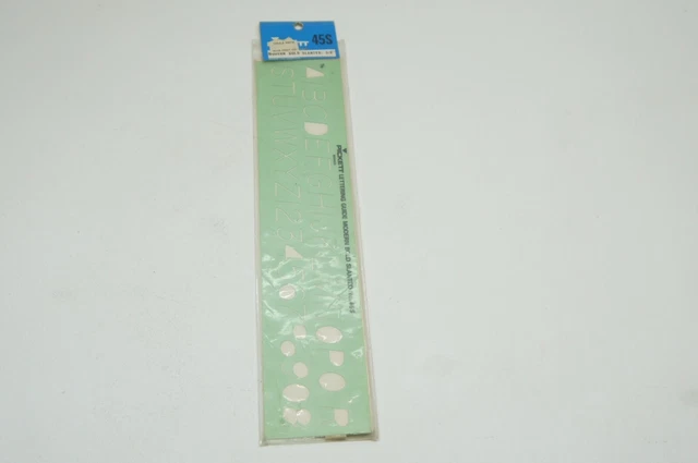 TIMELY PICKETT BEROL Timesaver Stencil Drafting Pickett Lettering Guide