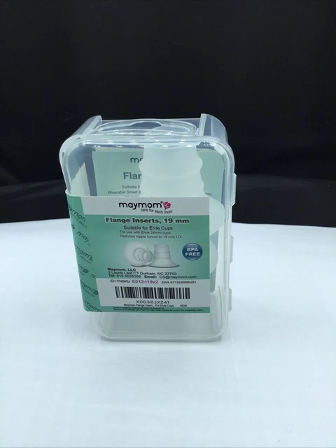 Maymom Flange Inserts nursing 19mm suitable w/ elvie cups X 2 new