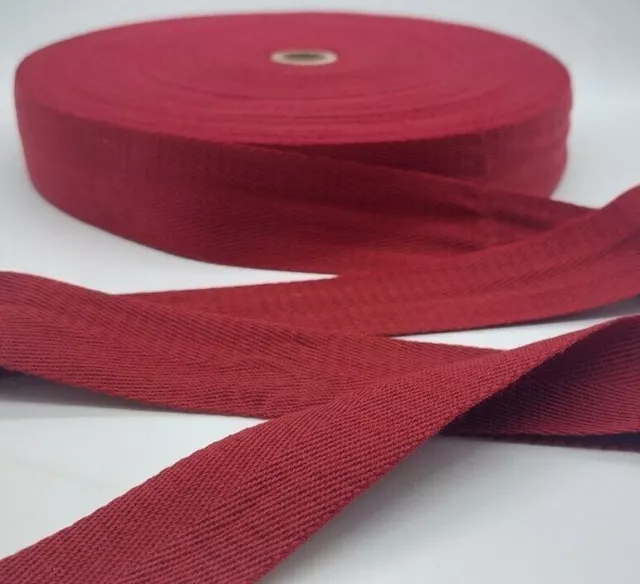 Cotton Blend Binding Apron Herringbone Acrylic Webbing Tape Sew Strap 25mm /38mm