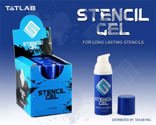 STENCIL GEL Tattoo Stencil Transfer Solution Application 2-oz